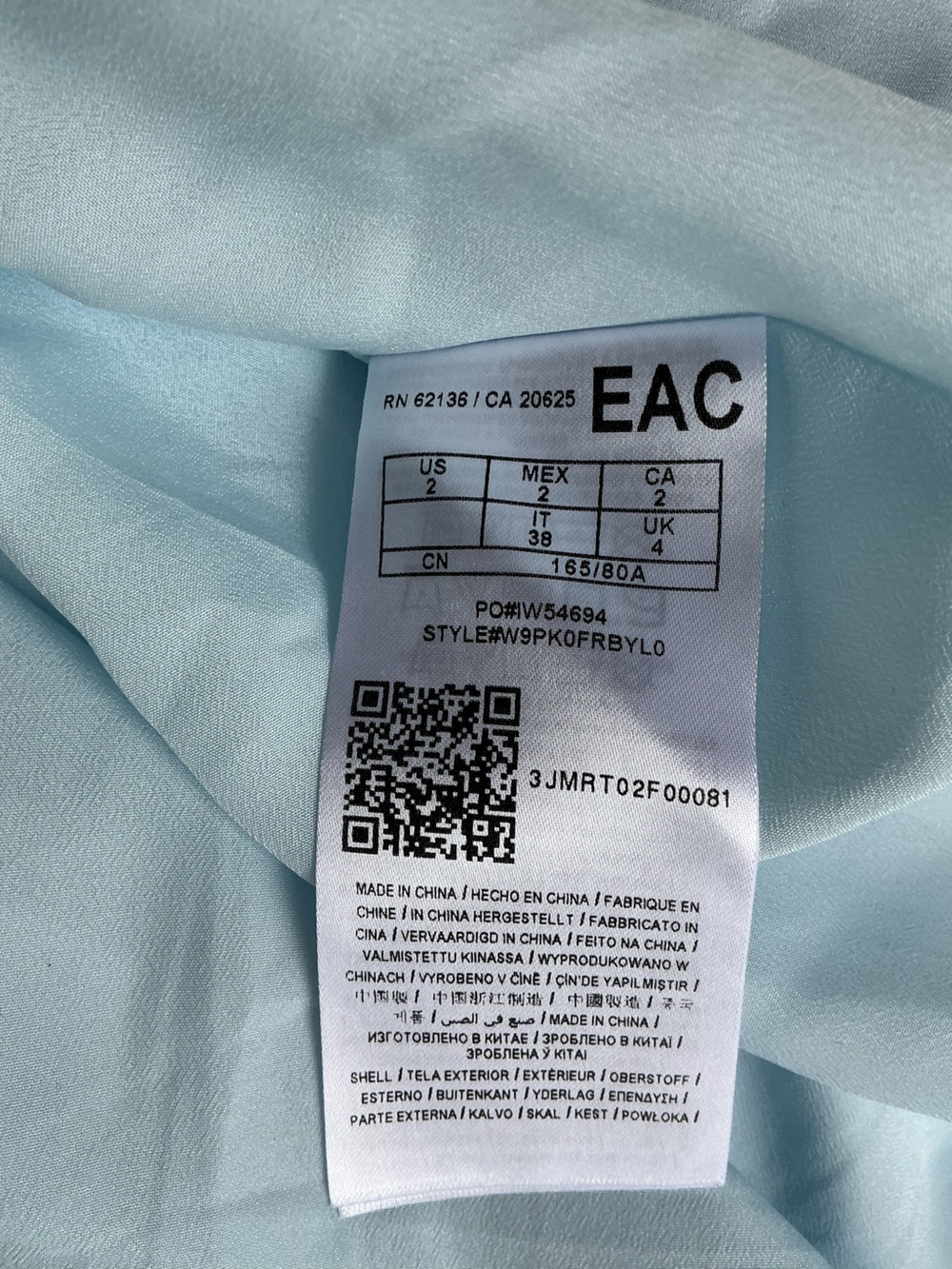 Guess Light Blue Ruffle Mini Dress - Picture 10 of 10